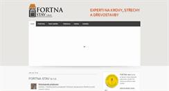 Desktop Screenshot of fortnastav.cz