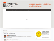 Tablet Screenshot of fortnastav.cz